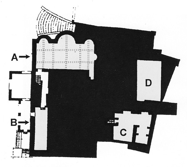 plan du sous-sol de la cathédrale