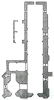Plan de l'église de Beauvais