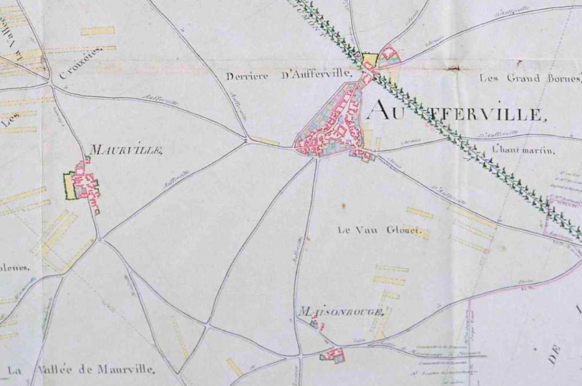 Aufferville, Morville et Maison-Rouge – plan d’intendance (AD 77)