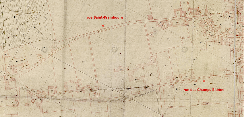 Ivry, quartier Saint-Frambourg – cadastre Napoléonien (AD 94)