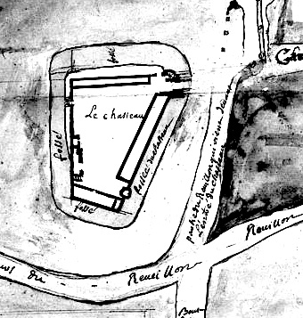 Santeny - plan de 1772 (Monuments Historiques)