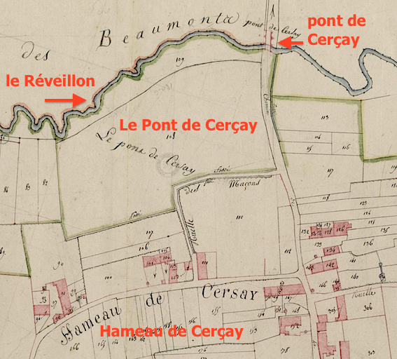 Cerçay – cadastre Napoléonien (AD 94)