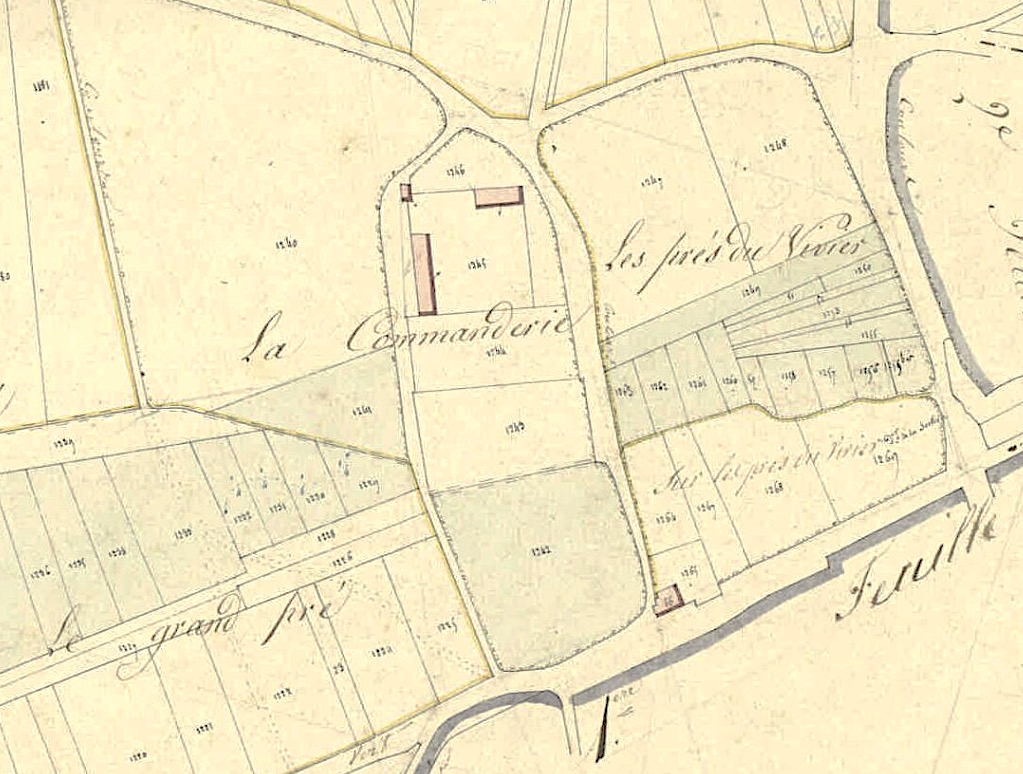 La commanderie de Coulours – cadastre napoléonien (AD 89)