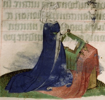 Donatrice en prière (Bibl. Ste Geneviève ms 1279)