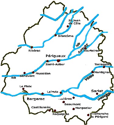 Carte du Périgord