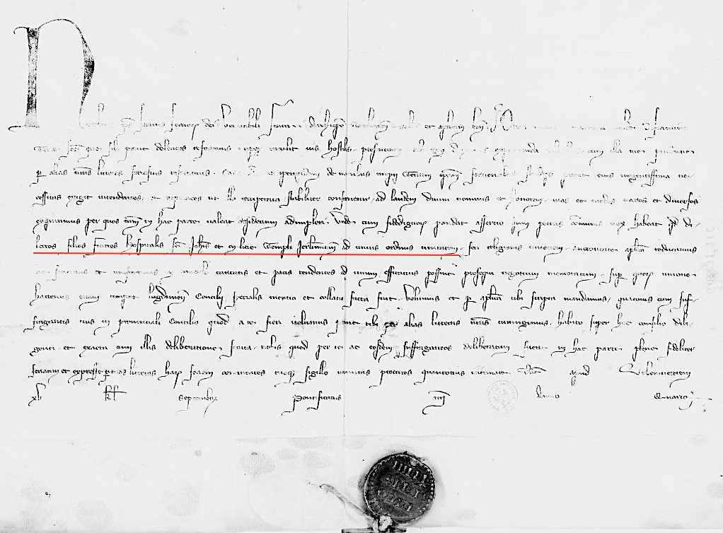 Lettre de Nicolas IV à l'archevêque de Narbonne - 18 août 1291 (Gallica)